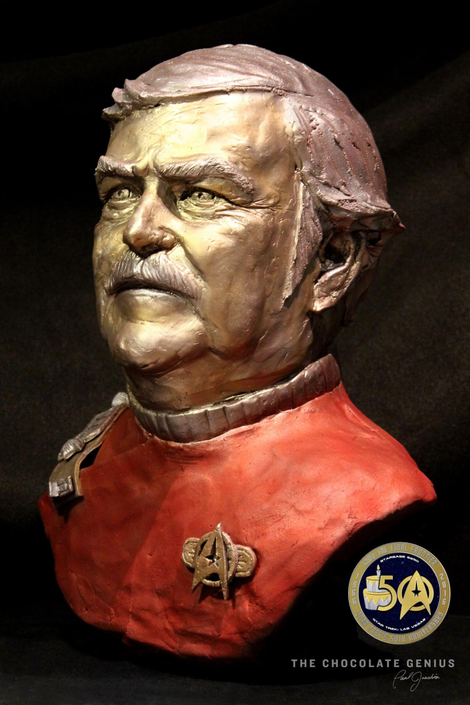 Illustration for article titled Someone Made a Life-Size Bust of Star Trek's Scotty That You Can Eat (Finally!)